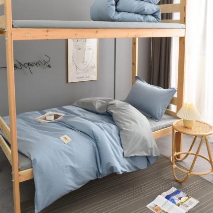 91家纺网 家纺一手货源 找家纺 （总）卡迪亚全棉13372学生纯色三件套