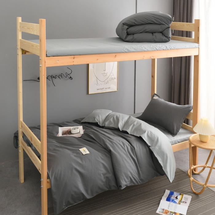 91家纺网 家纺一手货源 找家纺 （总）卡迪亚全棉13372学生纯色三件套