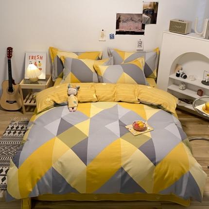 金爱家 2023新款纯棉生态磨毛小清新四件套 奥斯