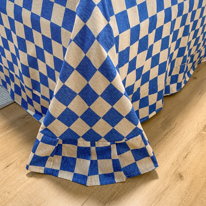 91家纺网 家纺一手货源 找家纺 金爱家 2023新款纯棉生态磨毛小清新四件套 小老虎