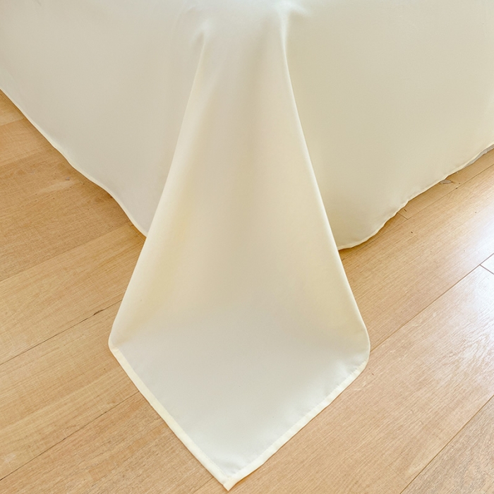 91家纺网 家纺一手货源 找家纺 琪格格2022新款水洗棉华夫格四件套 天空蓝