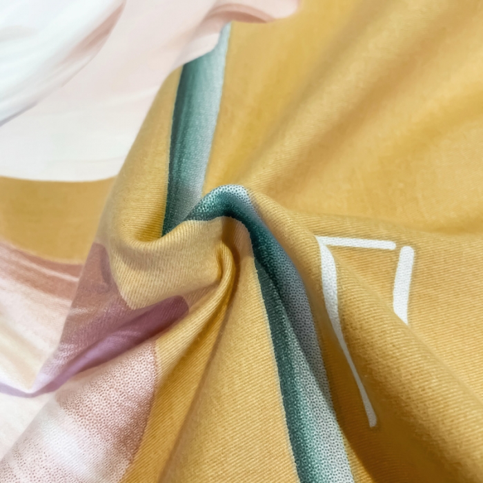 91家纺网 家纺一手货源 找家纺 金爱家2023新款大版磨毛四件套花卉系列 玉芙蓉绿