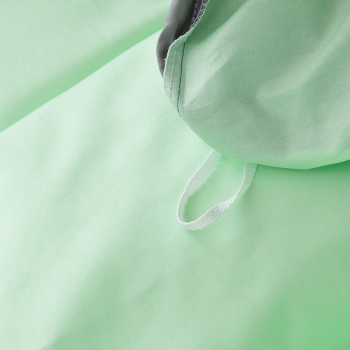 91家纺网 家纺一手货源 找家纺 卡迪亚家纺2022新款全棉13372学生纯色三件套 浅绿