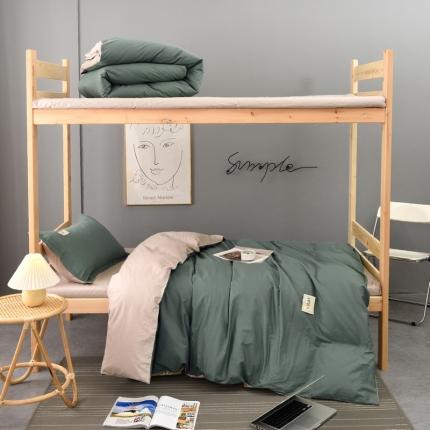 91家纺网 家纺一手货源 找家纺 （总）2024新款单人学生宿舍学生床三件套13372纯棉纯色全棉斜纹素色