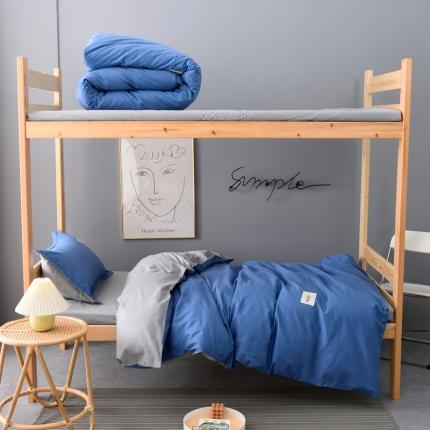 91家纺网 家纺一手货源 找家纺 （总）2024新款单人学生宿舍学生床三件套13372纯棉纯色全棉斜纹素色