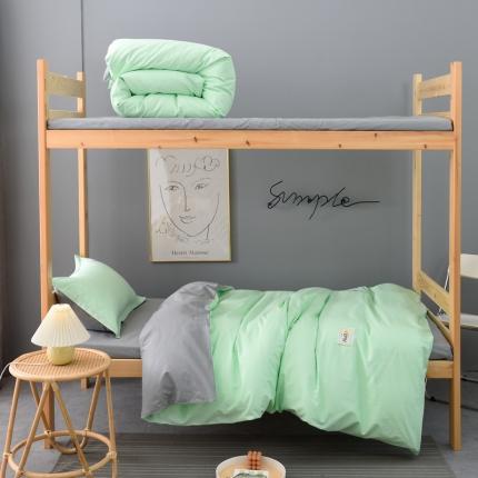 91家纺网 家纺一手货源 找家纺 （总）2024新款单人学生宿舍学生床三件套13372纯棉纯色全棉斜纹素色