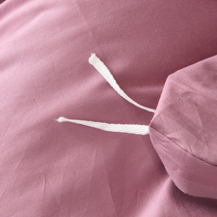 91家纺网 家纺一手货源 找家纺 晶缦 2022新款宿舍学生床全棉13372纯色三件套 豆沙