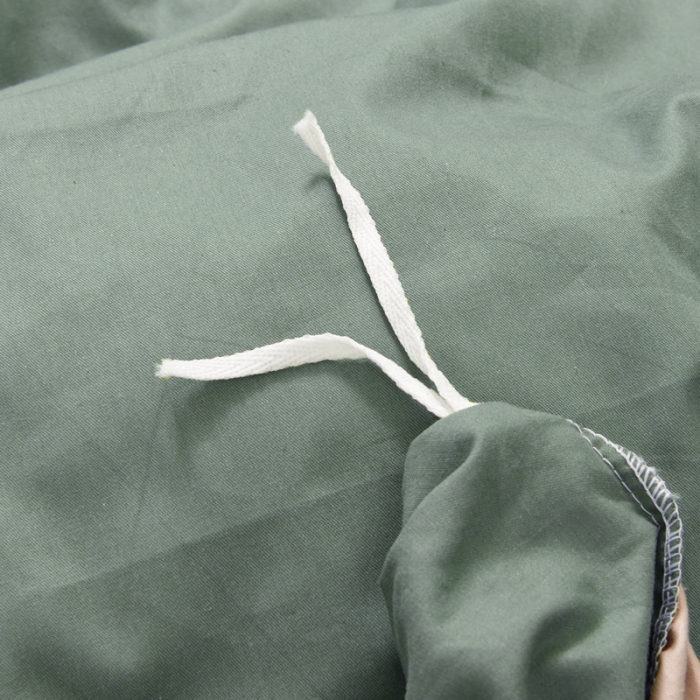 91家纺网 家纺一手货源 找家纺 晶缦 2022新款宿舍学生床全棉13372纯色三件套 果绿卡其