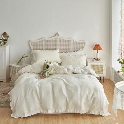 91家纺网 家纺一手货源 找家纺 （总）风向标家纺2022新款40s水波纹提花水洗棉四件套