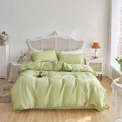 91家纺网 家纺一手货源 找家纺 （总）风向标家纺2022新款40s水波纹提花水洗棉四件套