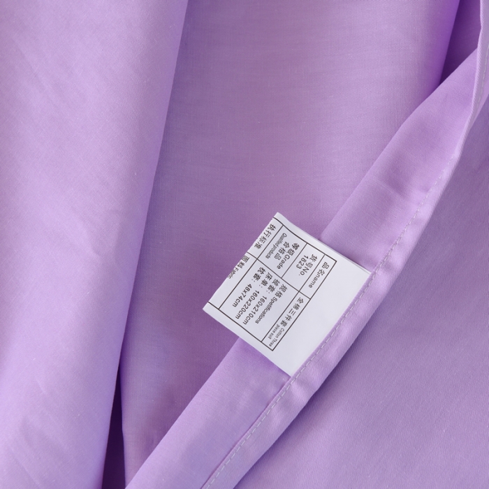 91家纺网 家纺一手货源 找家纺 晶缦 2022新款宿舍学生床全棉13372纯色三件套 梦幻紫