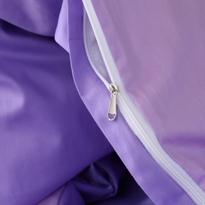 91家纺网 家纺一手货源 找家纺 晶缦 2022新款宿舍学生床全棉13372纯色三件套 梦幻紫