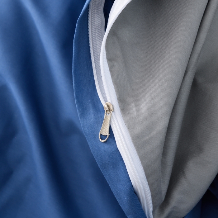 91家纺网 家纺一手货源 找家纺 晶缦 2022新款宿舍学生床全棉13372纯色三件套 牛仔蓝