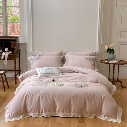 91家纺网 家纺一手货源 找家纺 总）馨蕊家居2022秋冬新品100支高定系列全棉四件套-蝶舞