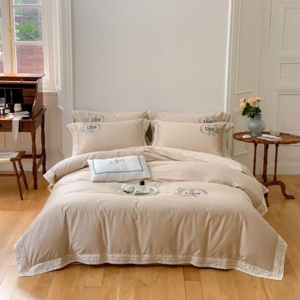 91家纺网 家纺一手货源 找家纺 总）馨蕊家居2022秋冬新品100支高定系列全棉四件套-蝶舞