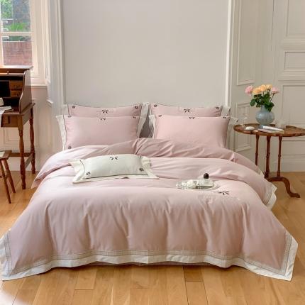 91家纺网 家纺一手货源 找家纺 总）馨蕊家居2022秋冬新品100支高定系列全棉四件套-觅夏