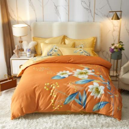 91家纺网 家纺一手货源 找家纺 （总）金纱玉纺2022新款全棉生态大版磨毛四件套