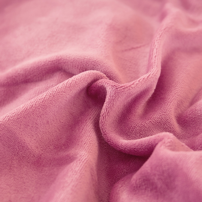 91家纺网 家纺一手货源 找家纺 找底底新款230g牛奶绒法莱绒刺绣蕾丝边床裙款四件套 豆沙色