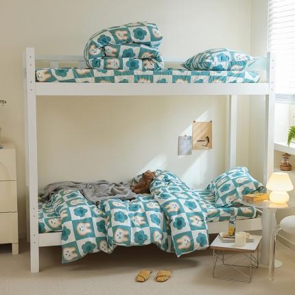 91家纺网 家纺一手货源 找家纺 （总）寐眠 2022新款全棉印花学生三件套