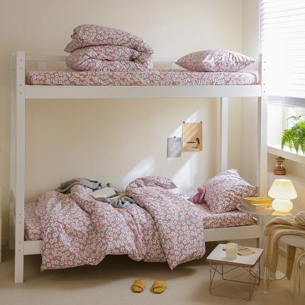 寐眠 2022新款全棉印花学生三件套 陌上花开 紫