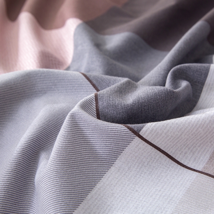 91家纺网 家纺一手货源 找家纺 简冠家纺 2022新款全棉加厚生态磨毛系列单被套 莫格-粉