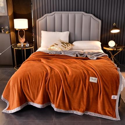 91家纺网 家纺一手货源 找家纺 （总）小牛席业 2022新款雕花牛奶毛毯系列-华夫格