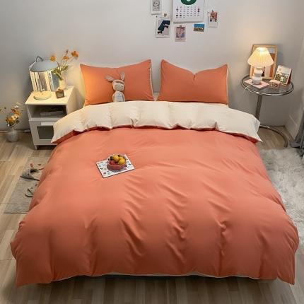 91家纺网 家纺一手货源 找家纺 （总）火麒麟家纺 2023新款水洗棉双拼四件套-四季予你