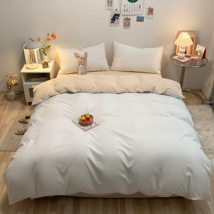 91家纺网 家纺一手货源 找家纺 （总）火麒麟家纺 2023新款水洗棉双拼四件套-四季予你