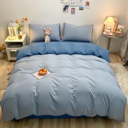 91家纺网 家纺一手货源 找家纺 （总）火麒麟家纺 2023新款水洗棉双拼四件套-四季予你