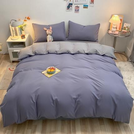 91家纺网 家纺一手货源 找家纺 （总）火麒麟家纺 2023新款水洗棉双拼四件套-四季予你