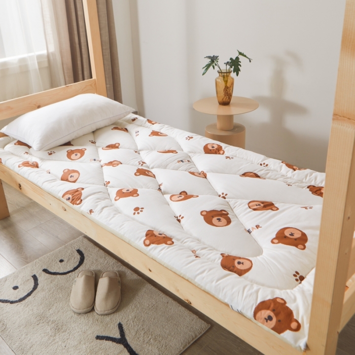 91家纺网 家纺一手货源 找家纺 鹿辉2022新款全棉A类棉花床垫床褥子 小熊