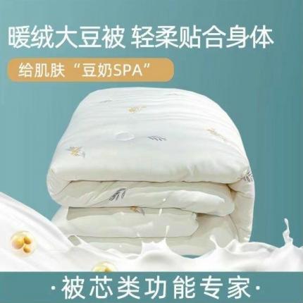 总青螺 2022新款被芯全功能纤维专家--立体生姜暖绒大豆被