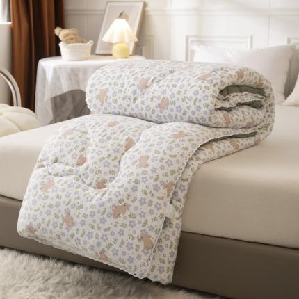 91家纺网 家纺一手货源 找家纺 （总）U被家纺 2022新款小清新四季被春秋冬被 实拍图