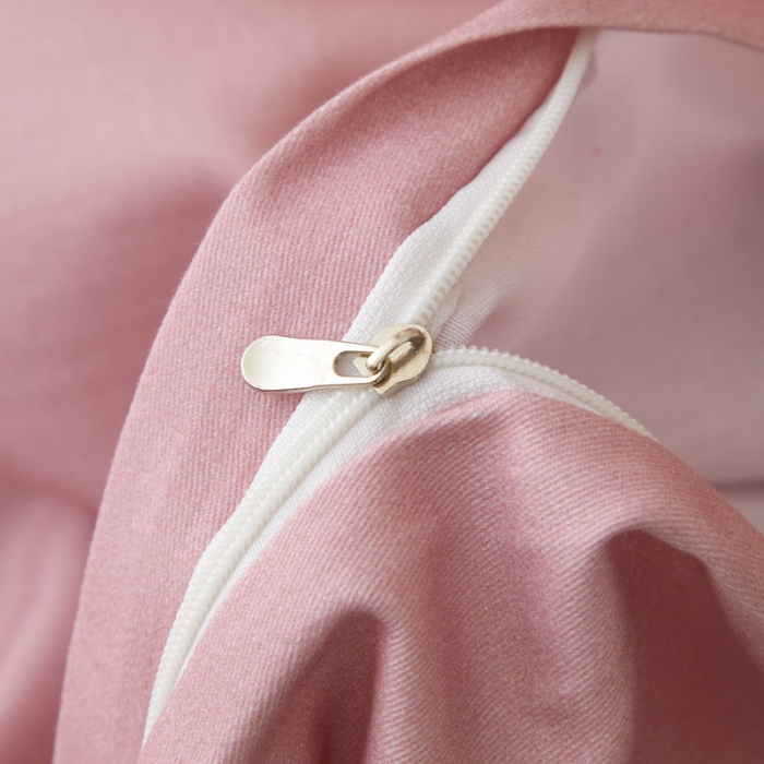 91家纺网 家纺一手货源 找家纺 金纱玉纺2022新款全棉生态大版磨毛四件套 花语情缘-粉