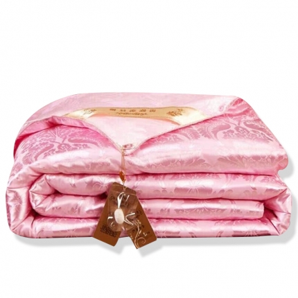 91家纺网 家纺一手货源 找家纺 (总）前程家纺 牡丹花蜘蛛花丝绸印花冬被春秋被子可定做手工订花