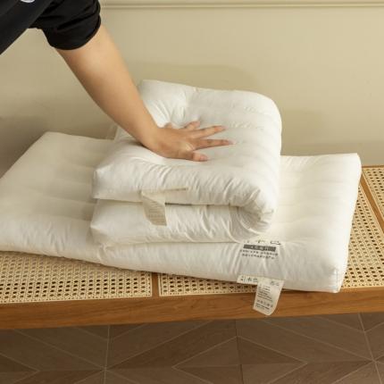 总 织布人2022新款日式风全棉至简本色羽丝绒护颈低枕头枕芯