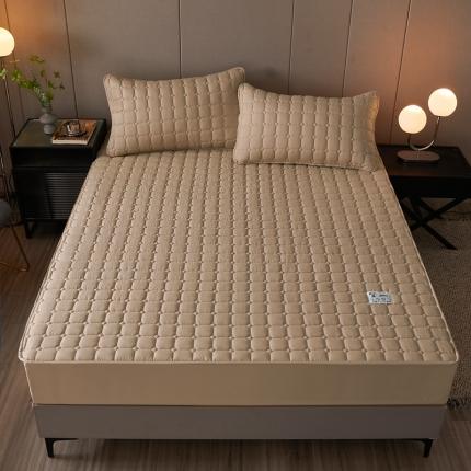 91家纺网 家纺一手货源 找家纺 （总）初心家纺 2022新款A类加密原棉夹棉床笠单品及三件套