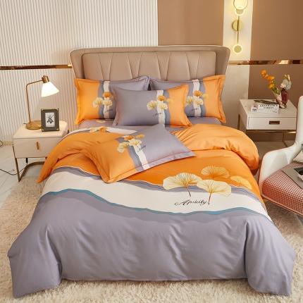 91家纺网 家纺一手货源 找家纺 （总）雲归梦 2022年新款加厚全棉大版四件套第二批-花卉