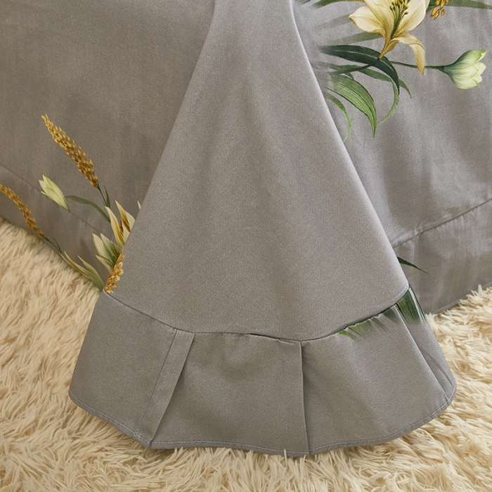 91家纺网 家纺一手货源 找家纺 雲归梦 2022年新款加厚全棉大版四件套第二批-花卉 花容月貌-绿