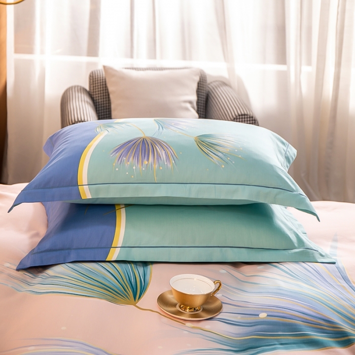 91家纺网 家纺一手货源 找家纺 雲归梦 2022年新款加厚全棉大版四件套第二批-花卉 曼珠莎华-粉