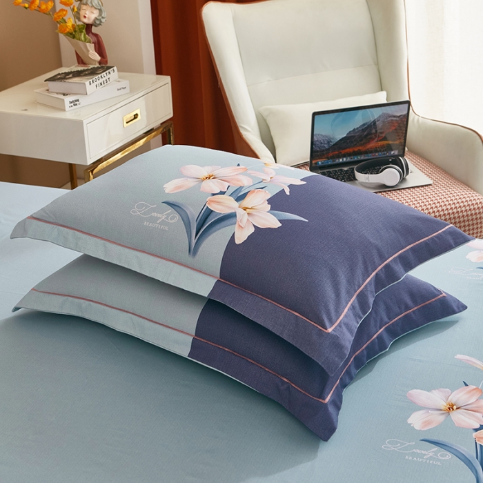 91家纺网 家纺一手货源 找家纺 雲归梦 2022年新款加厚全棉大版四件套第二批-花卉 美玉无瑕-兰