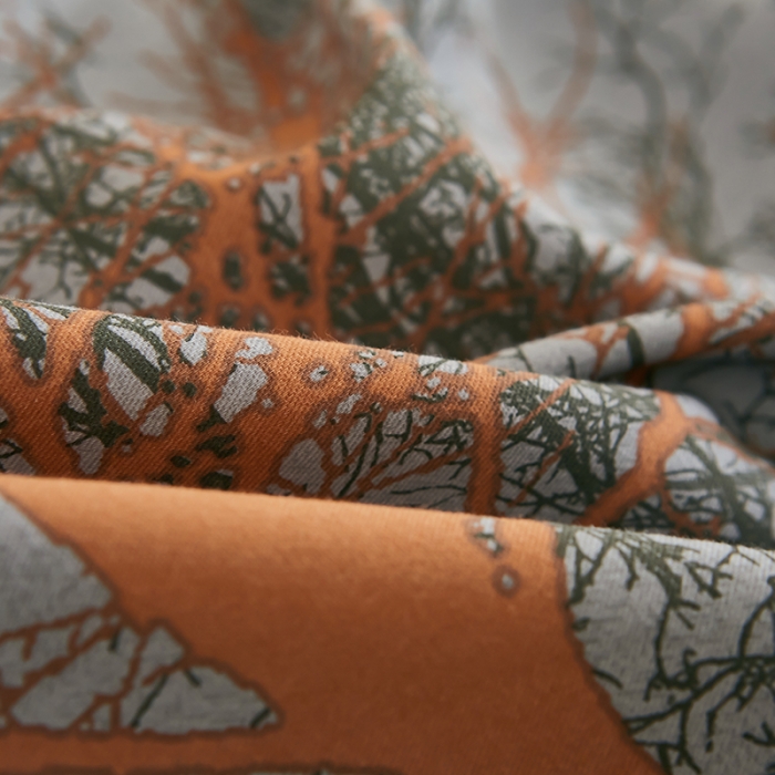 91家纺网 家纺一手货源 找家纺 雲归梦 2022年新款加厚全棉大版四件套第二批-花卉 墨染锦年-灰