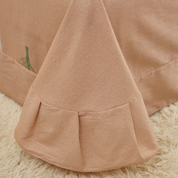 91家纺网 家纺一手货源 找家纺 雲归梦 2022年新款加厚全棉大版四件套第二批-花卉 墨染锦年-灰