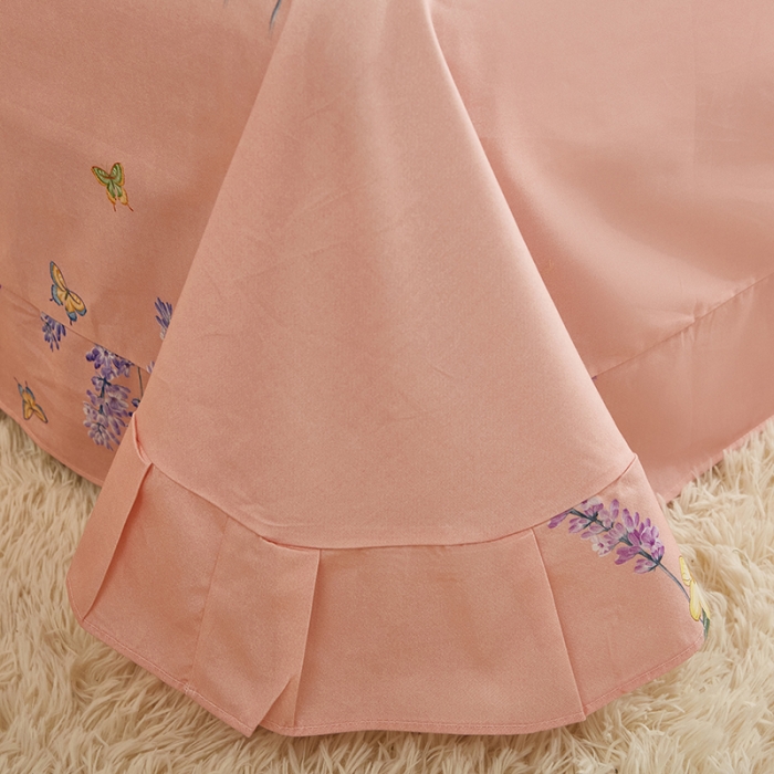 91家纺网 家纺一手货源 找家纺 雲归梦 2022年新款加厚全棉大版四件套第二批-花卉 秋月午后