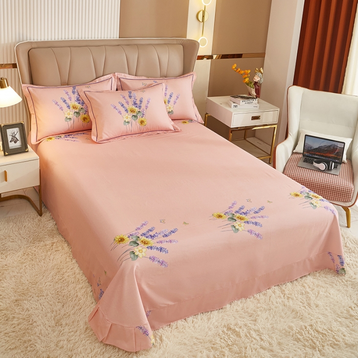 91家纺网 家纺一手货源 找家纺 雲归梦 2022年新款加厚全棉大版四件套第二批-花卉 秋月午后