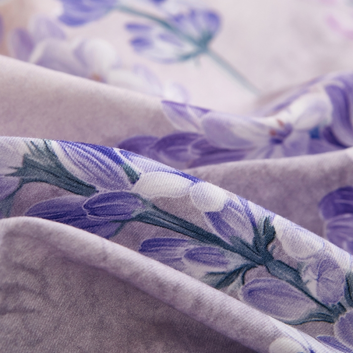 91家纺网 家纺一手货源 找家纺 雲归梦 2022年新款加厚全棉大版四件套第二批-花卉 秋月午后