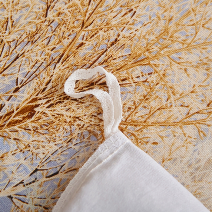 91家纺网 家纺一手货源 找家纺 雲归梦 2022年新款加厚全棉大版四件套第二批-花卉 色彩生活-桔