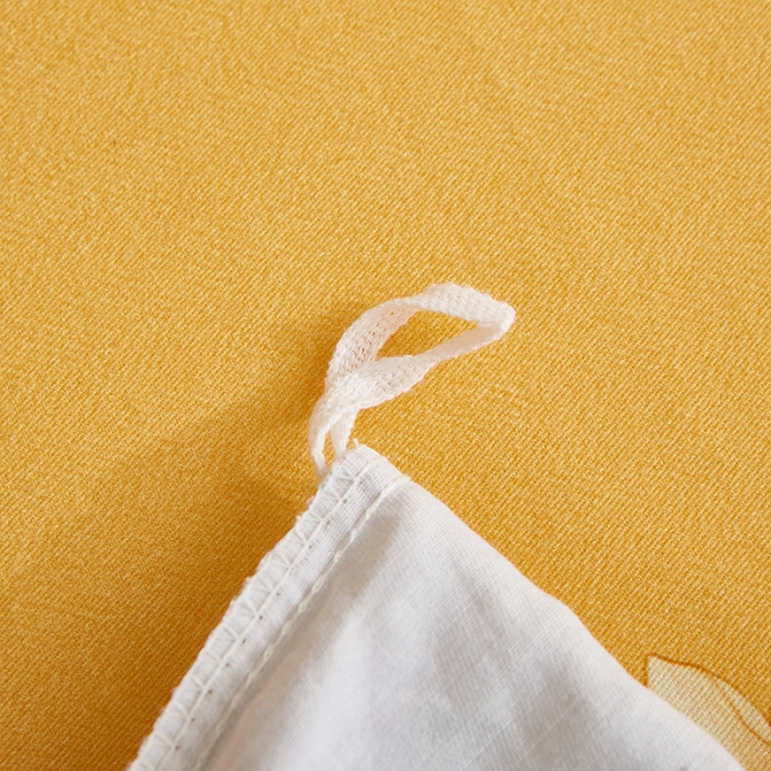 91家纺网 家纺一手货源 找家纺 雲归梦 2022年新款加厚全棉大版四件套第二批-花卉 夏日晴海-黄