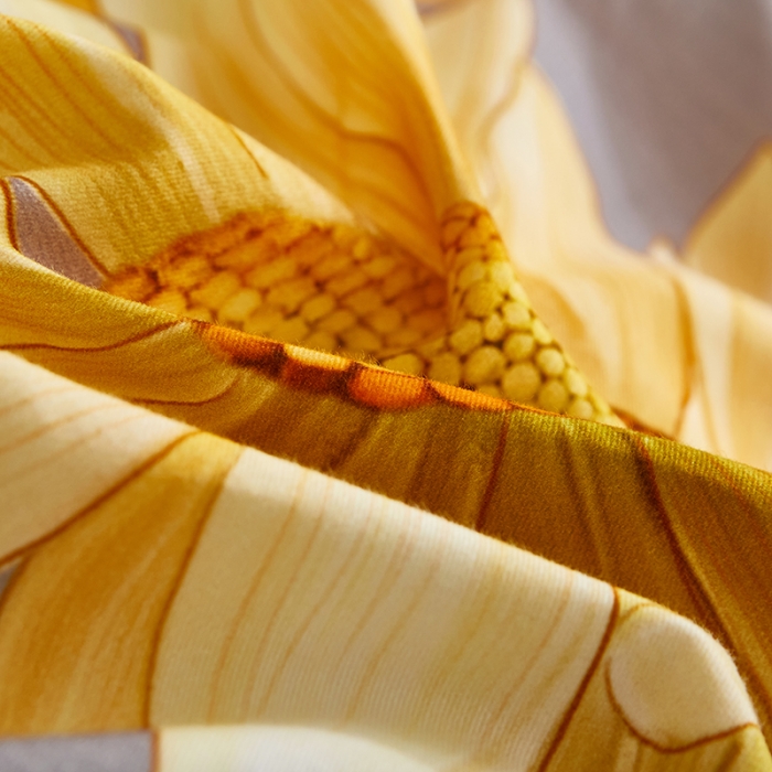 91家纺网 家纺一手货源 找家纺 雲归梦 2022年新款加厚全棉大版四件套第二批-花卉 夏日晴海-黄