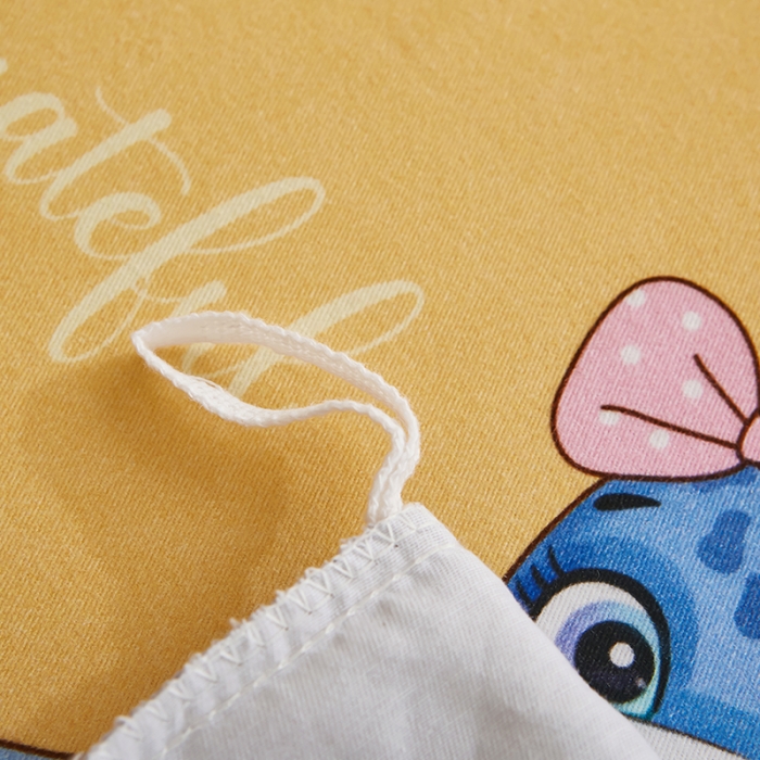 91家纺网 家纺一手货源 找家纺 雲归梦 2022年新款加厚全棉大版四件套第二批-花卉 小海宝-黄